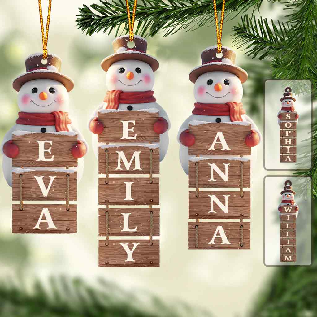Frohe Weihnachten – Personalisierter Familienschmuck