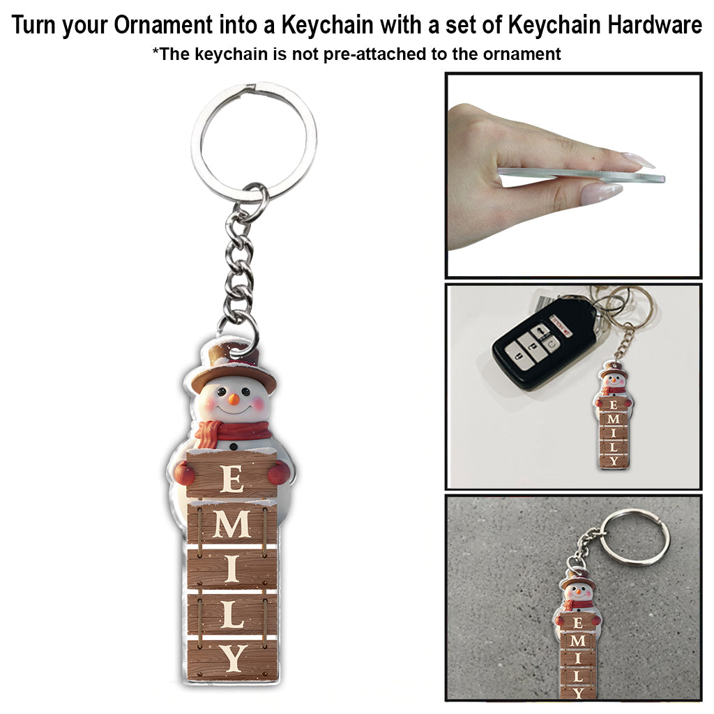 Frohe Weihnachten – Personalisierter Familienschmuck