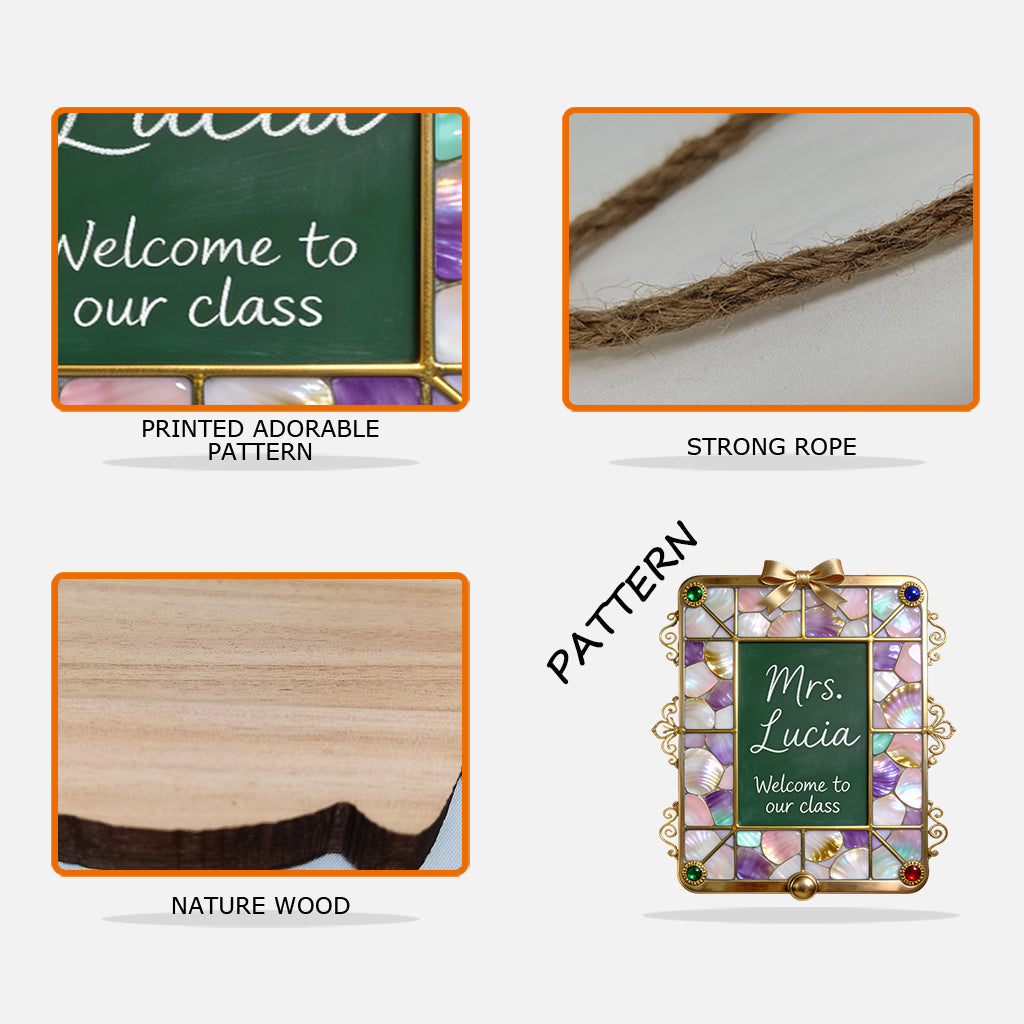 Teacher Gifts - Personalized Teacher Custom Shaped Wood Sign