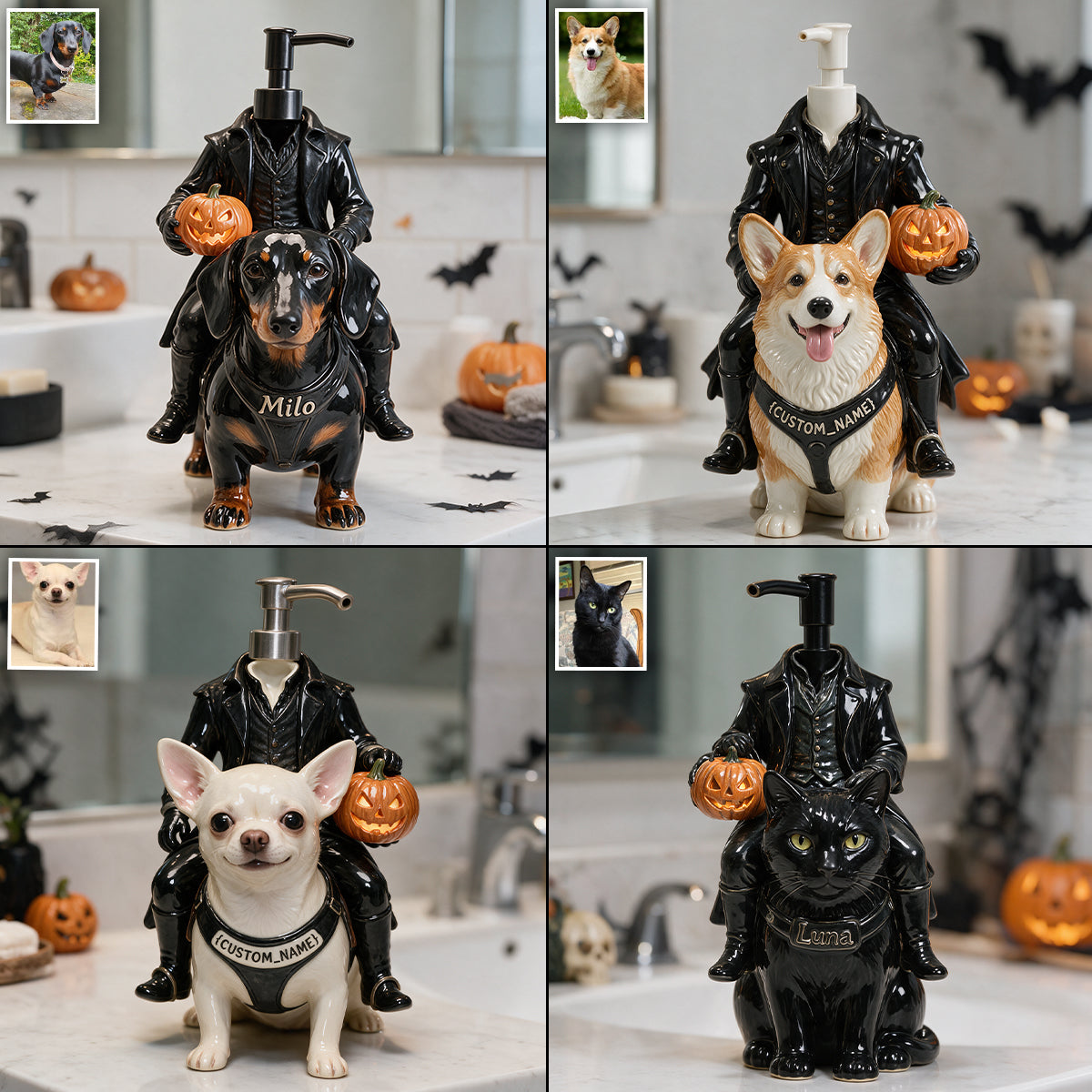 Headless Rider Halloween Haustier - Personalisierter Hundespender