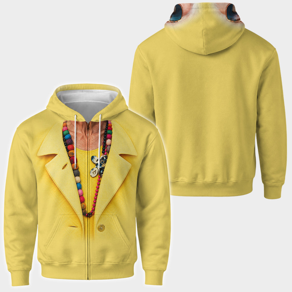 Lustige Geburtstagsfeier - Personalisierter Hoodie mit vollem Reißverschluss