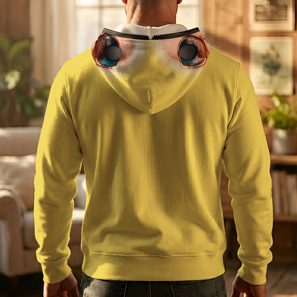 Lustige Geburtstagsfeier - Personalisierter Hoodie mit vollem Reißverschluss