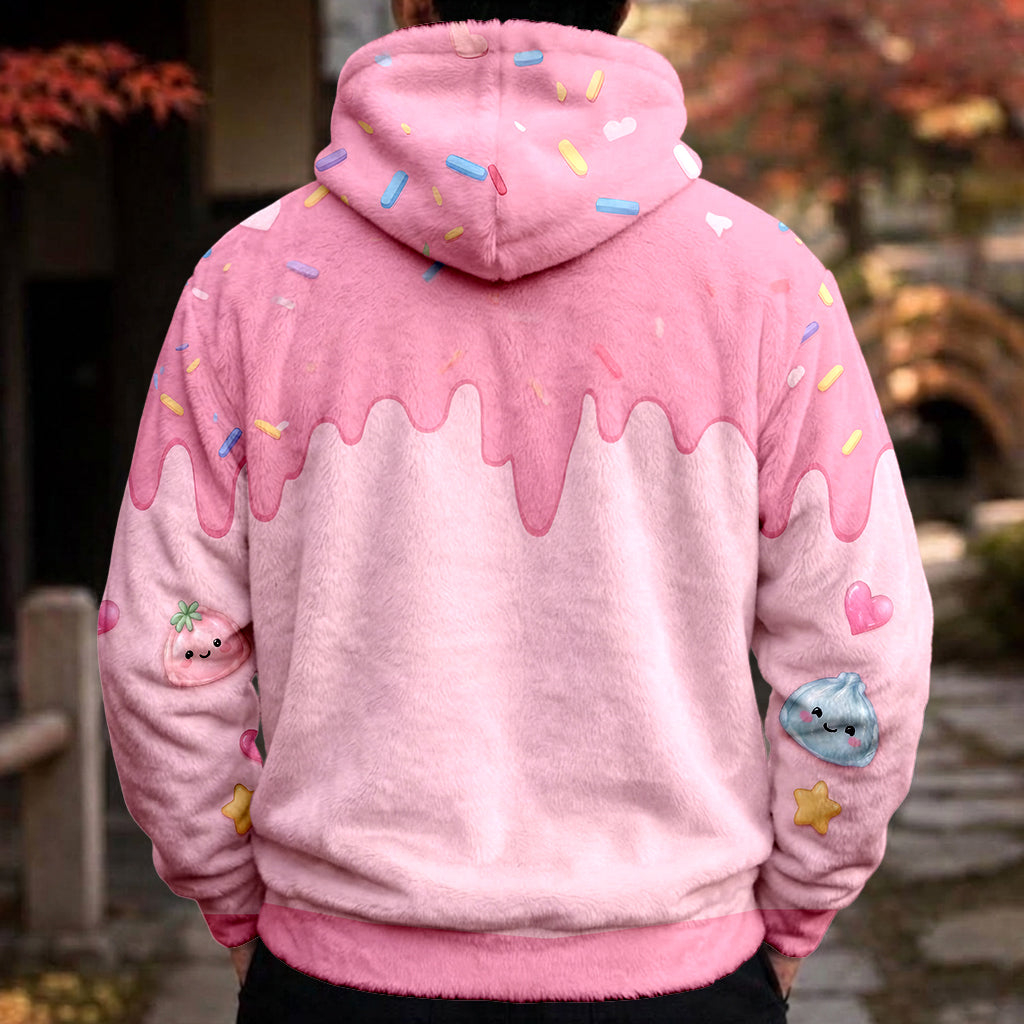 Ein Kind, das Squishies liebt - Personalisierter Kinder-Fleece-Hoodie