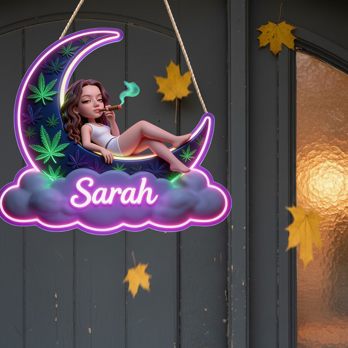 Any Photo - Personalized Weed LED Light Acrylic Sign