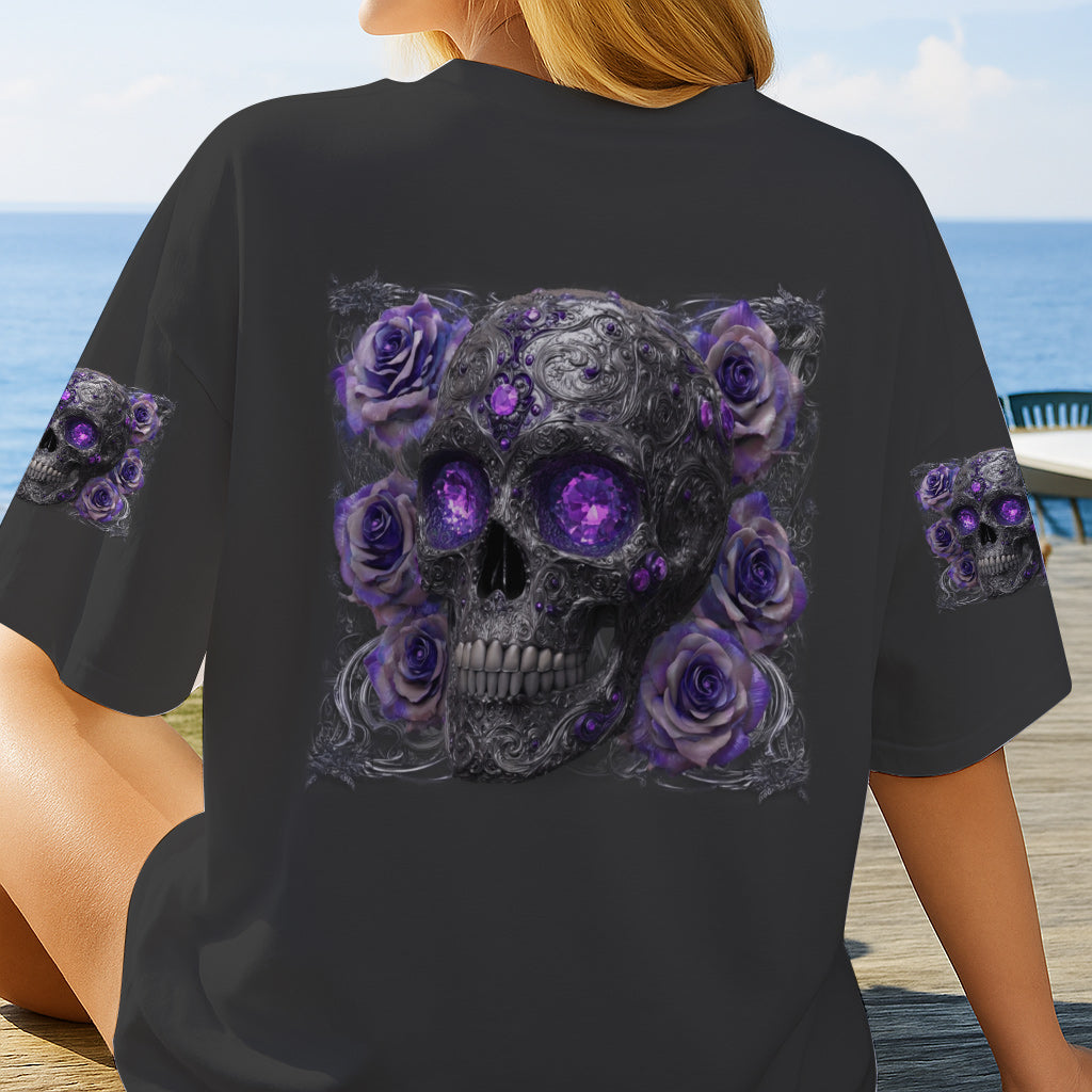Glitzernder Totenkopf – Personalisiertes Totenkopf-Shirt