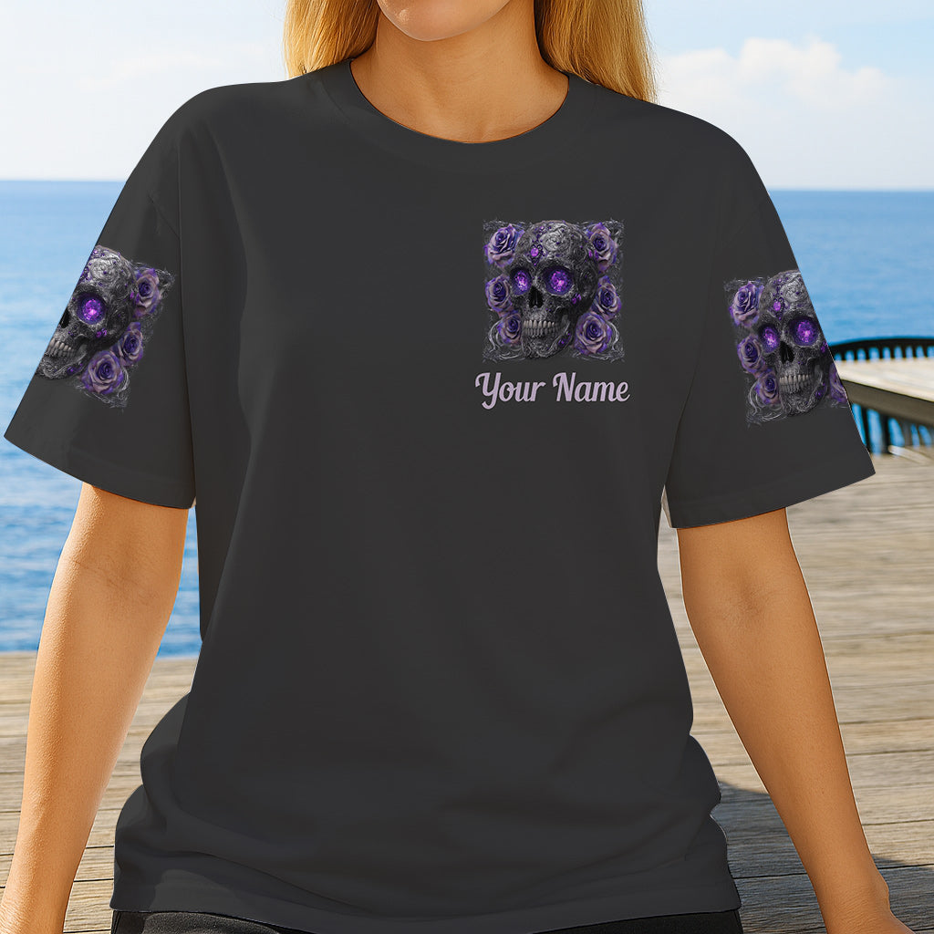 Glitzernder Totenkopf – Personalisiertes Totenkopf-Shirt