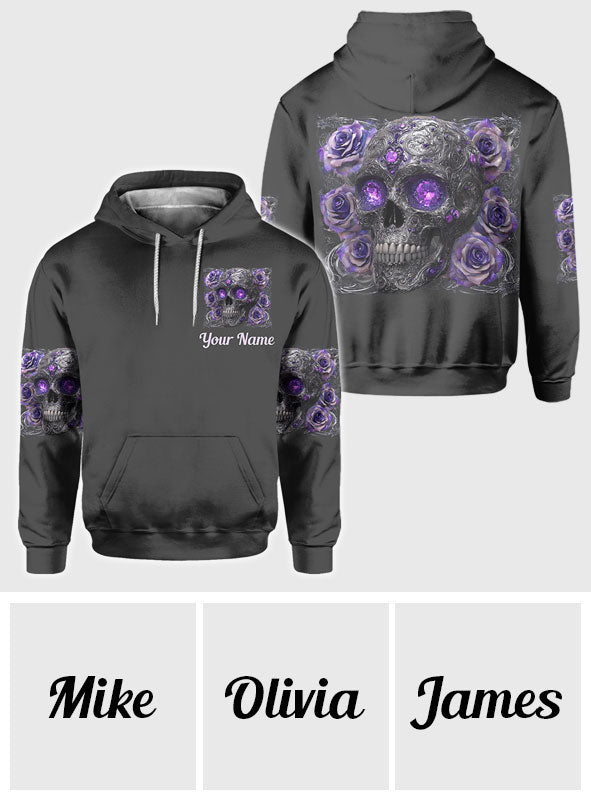 Glitzernder Totenkopf – Personalisiertes Totenkopf-Shirt