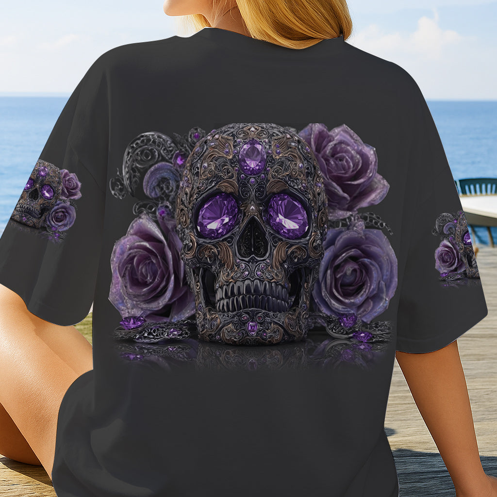 Glitzernder Totenkopf – Personalisiertes Totenkopf-Shirt