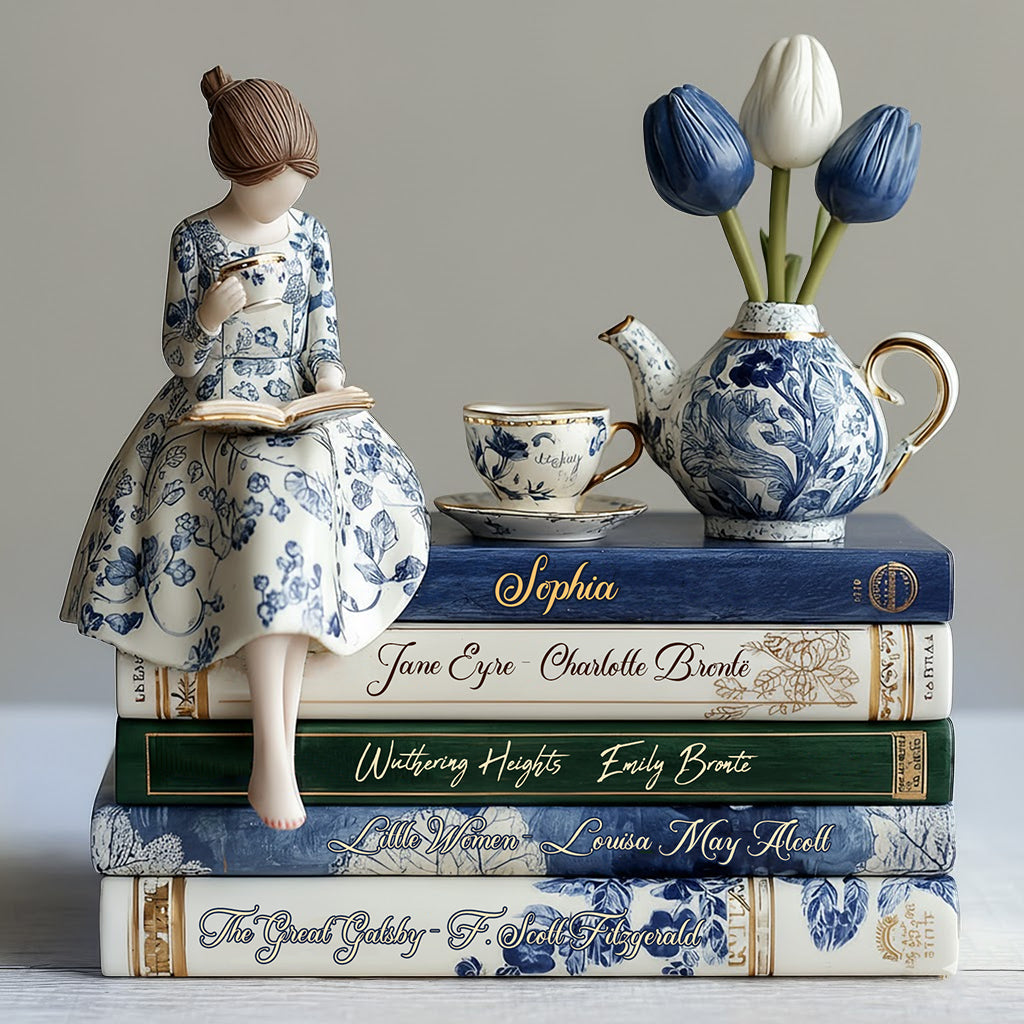 Liebe Bücher – Personalisierte Acrylplakette in Buchform