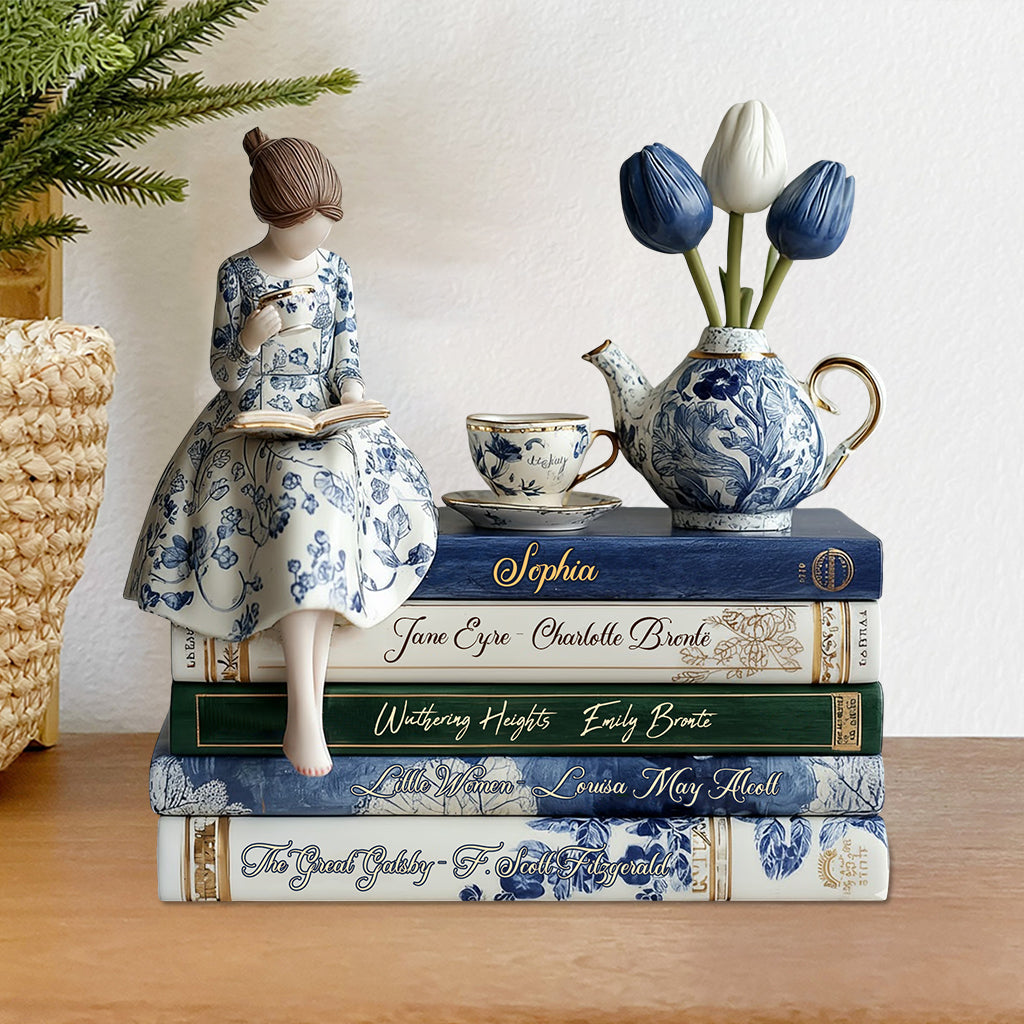 Liebe Bücher – Personalisierte Acrylplakette in Buchform