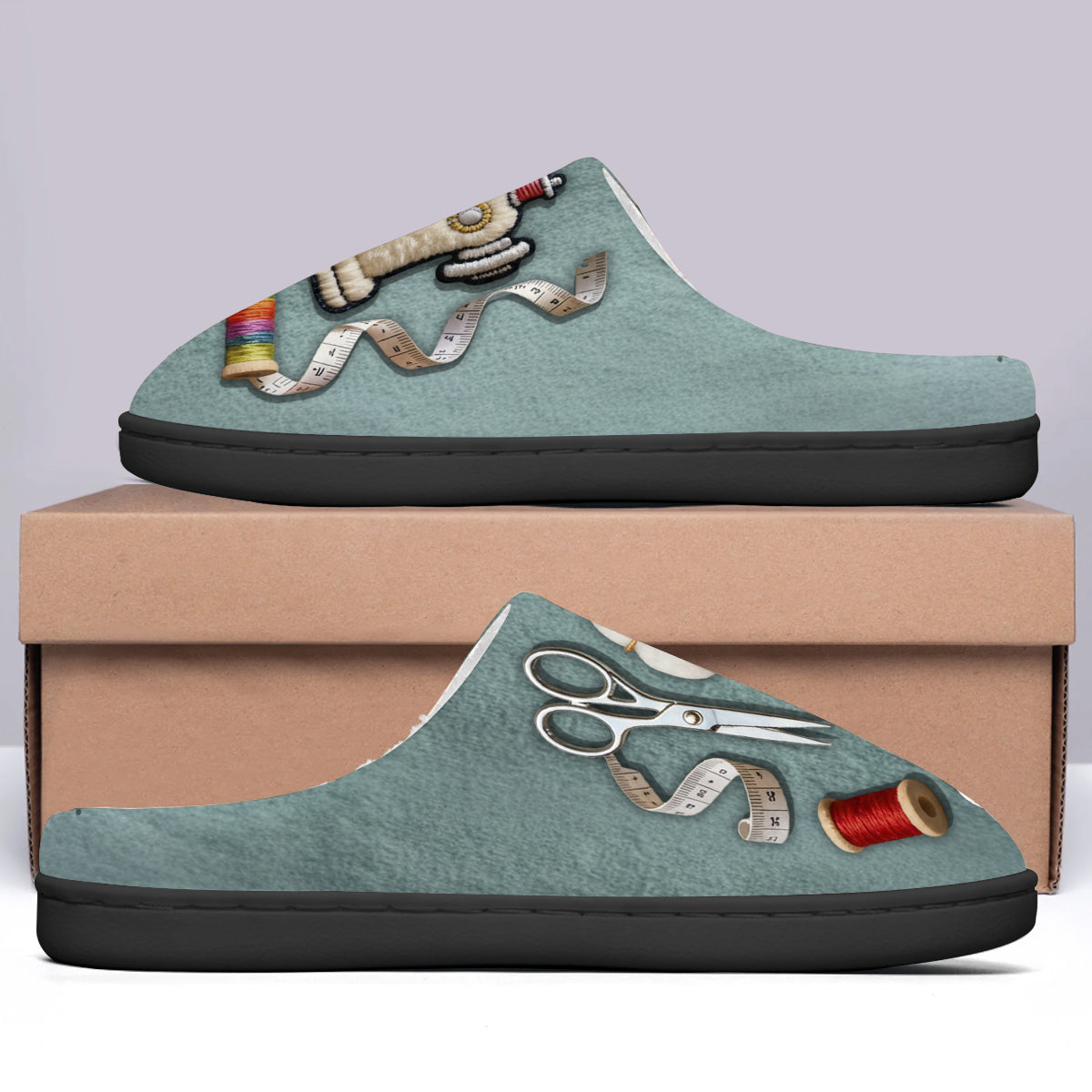 Nähbegeisterung – personalisierte Nähpantoffeln