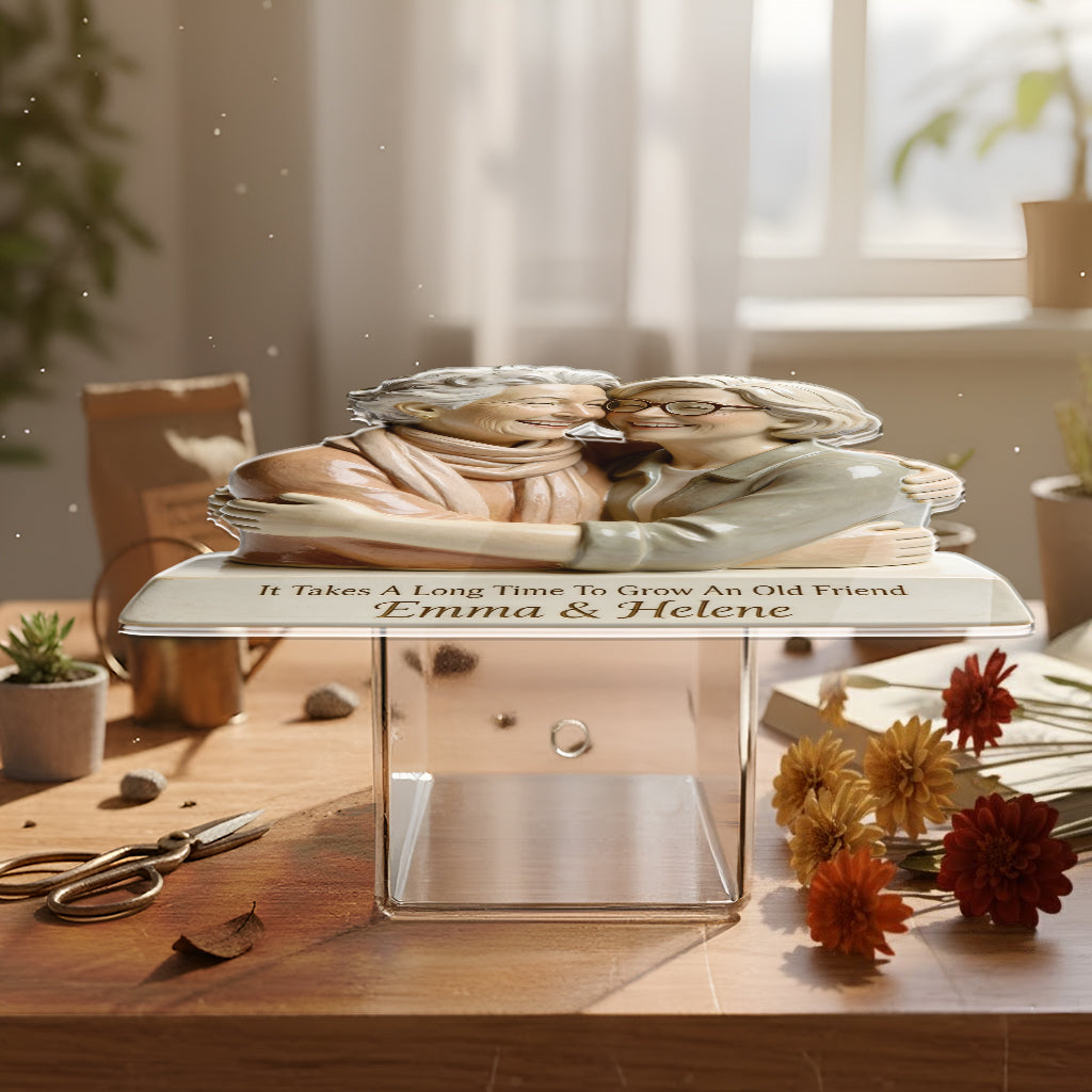 Grow An Old Friend - Personalized Bestie Acrylic Pot