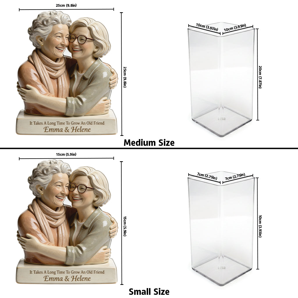 Grow An Old Friend - Personalized Bestie Acrylic Pot