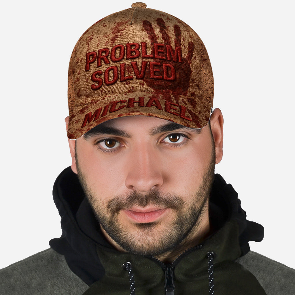 Problem Solved - Personalized Horror Character Classic Cap