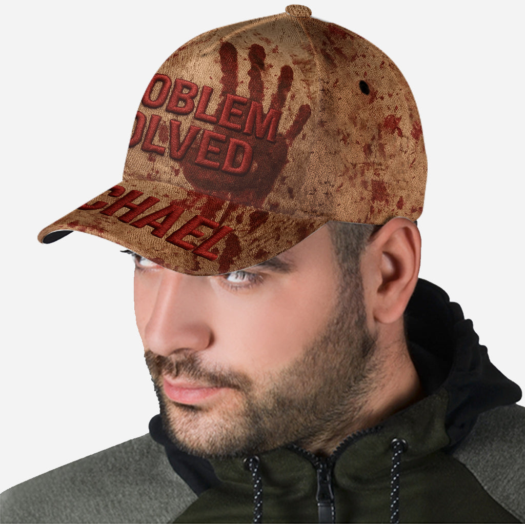 Problem Solved - Personalized Horror Character Classic Cap