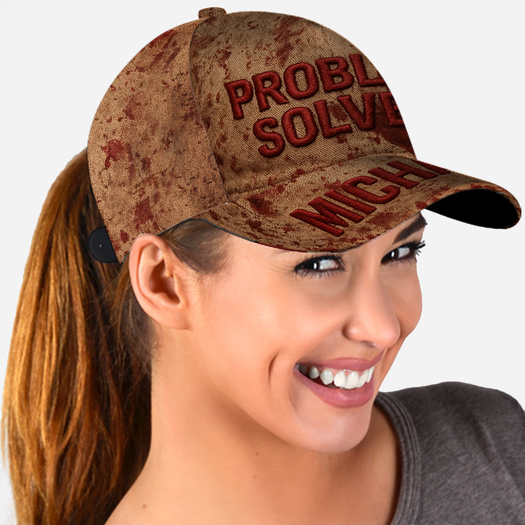 Problem Solved - Personalized Horror Character Classic Cap