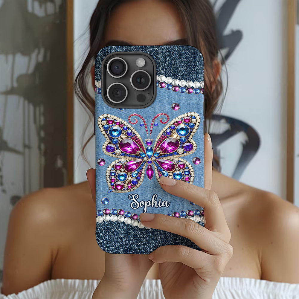 Wunderschöner Schmetterling – personalisierte Handyhülle mit Schmetterlingsmotiv