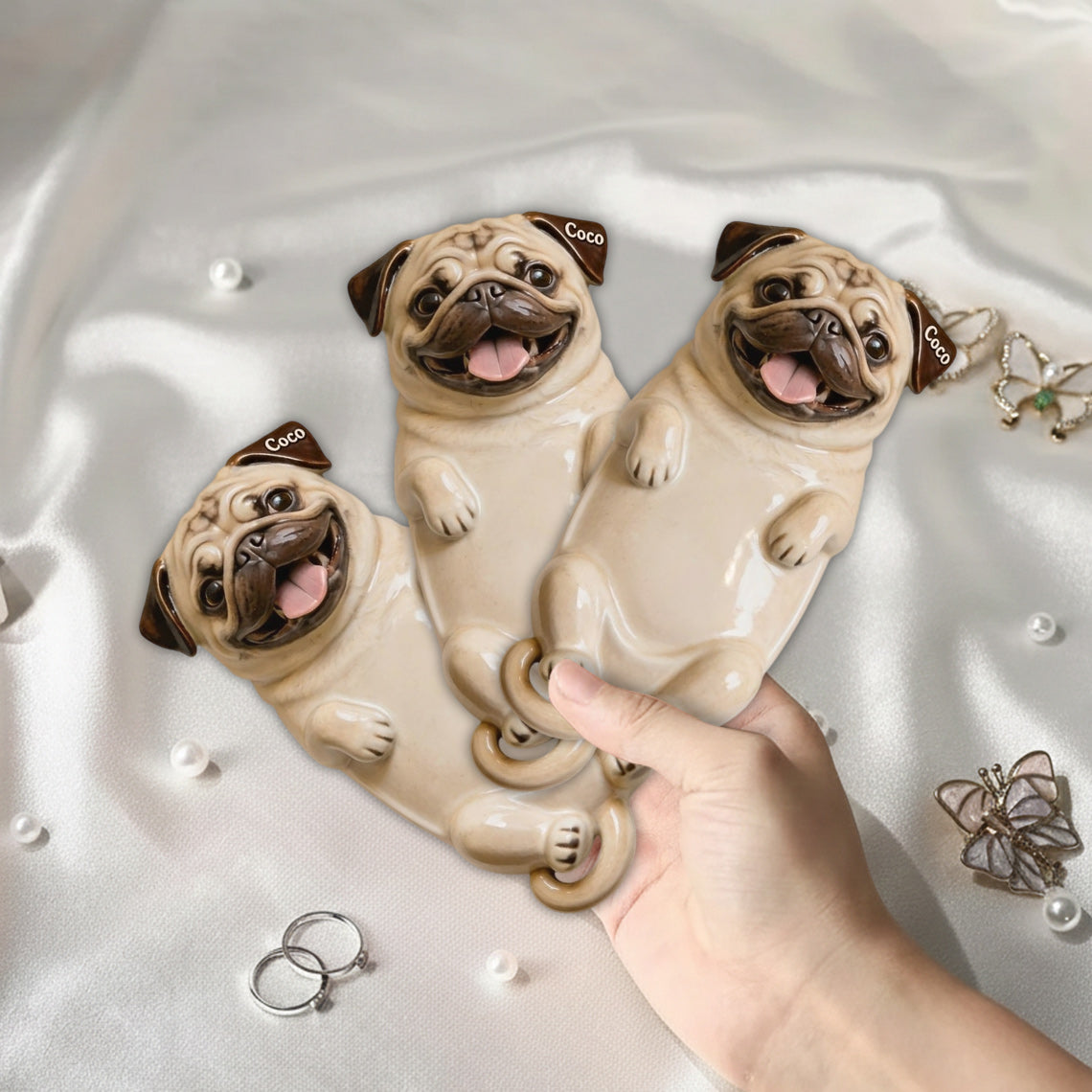 Snuggle Buddy Soap Holder - Personalized Dog Catch-All Tray