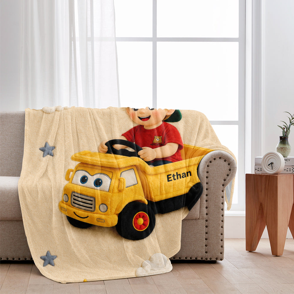 Any Photo, Any Vehicle - Personalized Kid Blanket