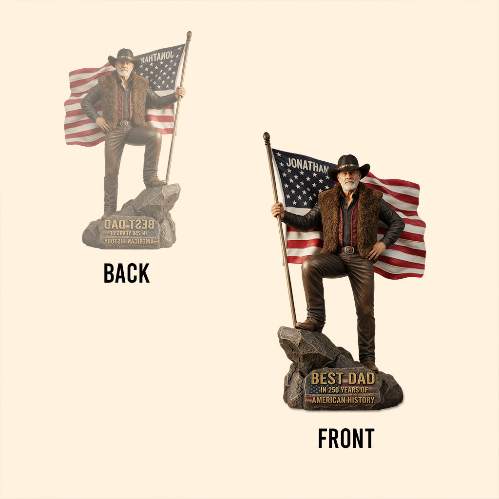 Best Dad/Grandpa... In 250 Years Of America - Personalized Father Custom Shaped Acrylic Plaque