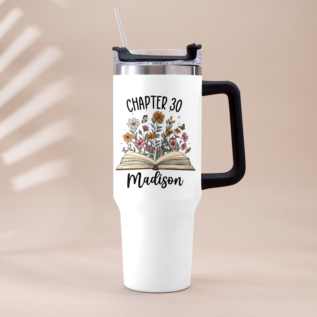 Happy Birthday - Personalized Birthday Tumbler With Handle
