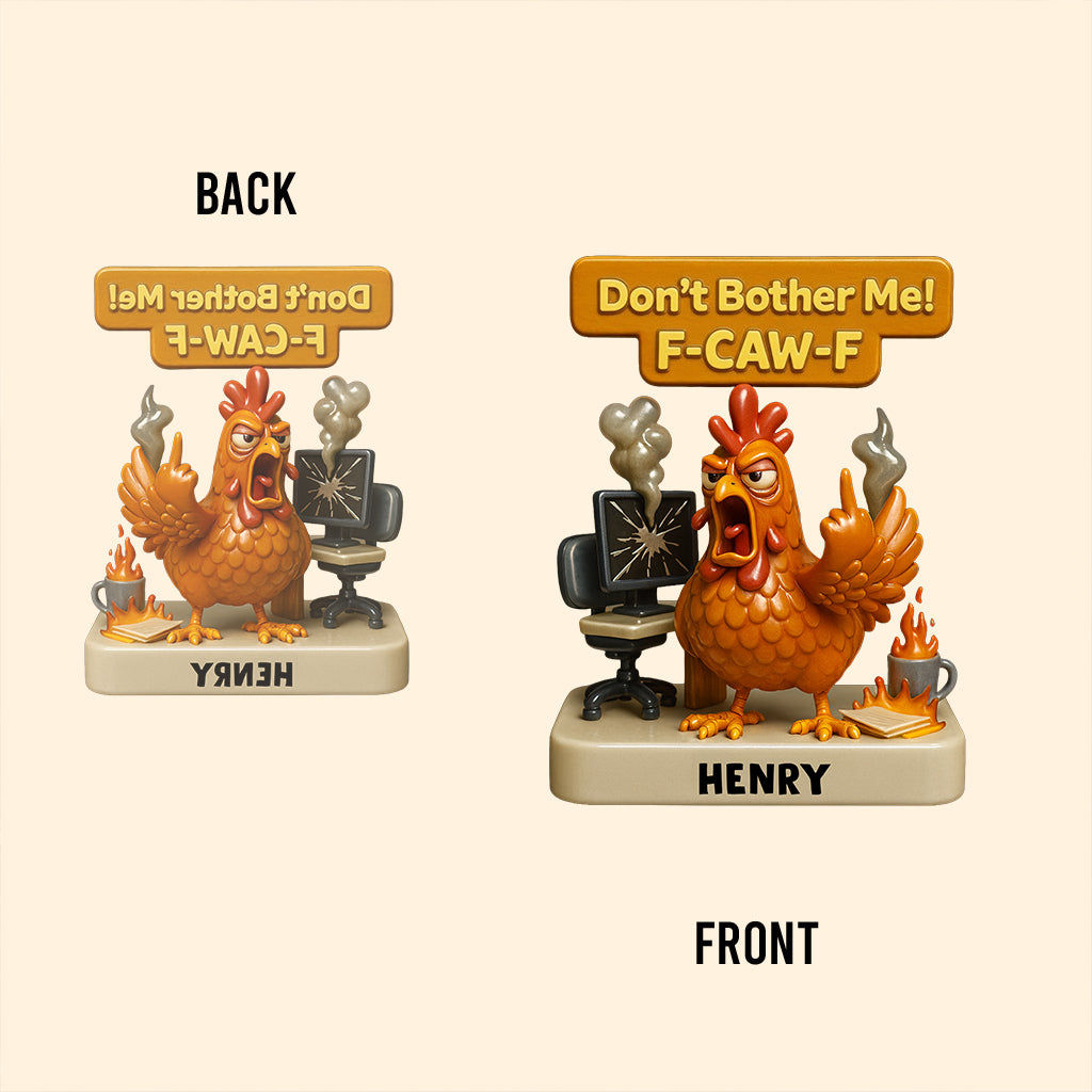 F-caw-f Sarkastische Bürosprüche - Personalisierte Acrylplakette in individueller Form für Kollegen