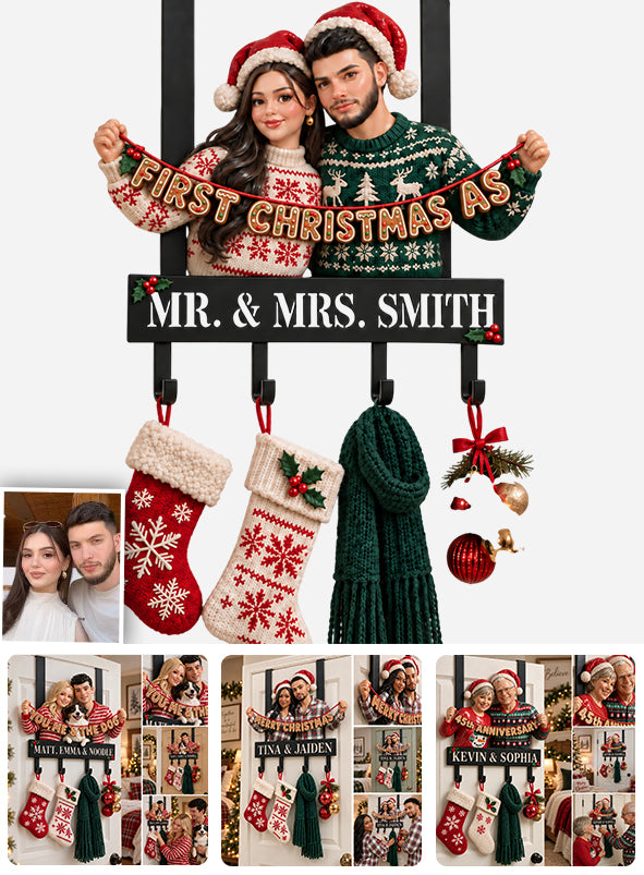 You & Me, Our Home - Personalized Couple Metal Door Hooks