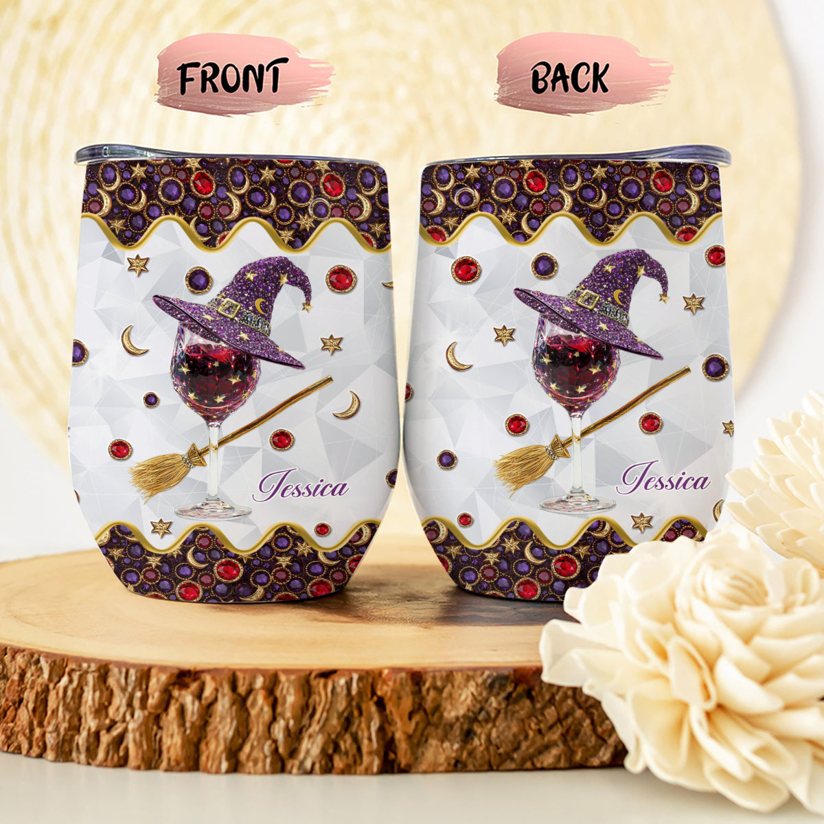 Wine Witch - Personalized Witch Wine Tumbler