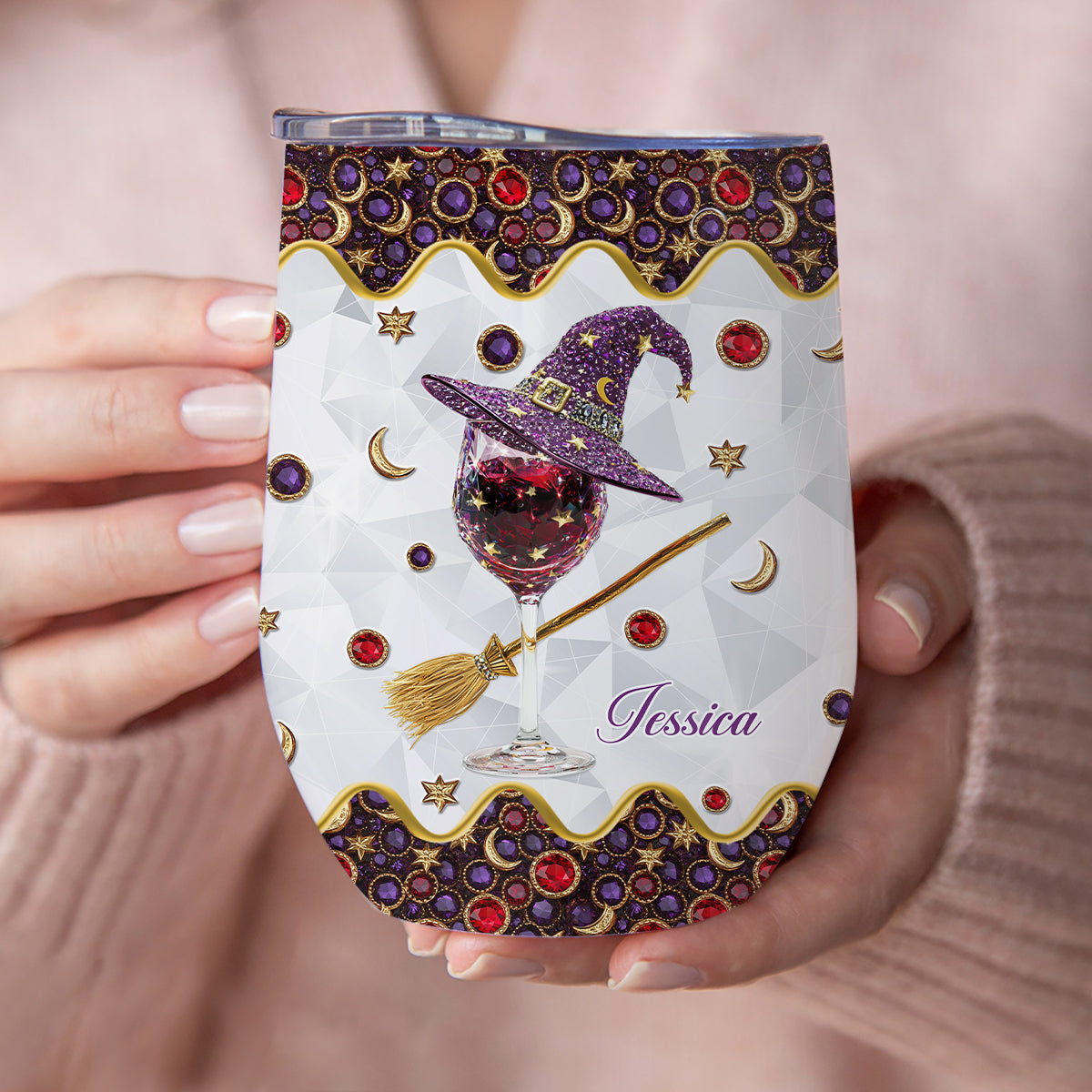 Wine Witch - Personalized Witch Wine Tumbler