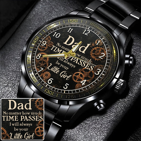 Ich werde immer dein kleines Kind sein - Personalisierte Vater-Handuhr