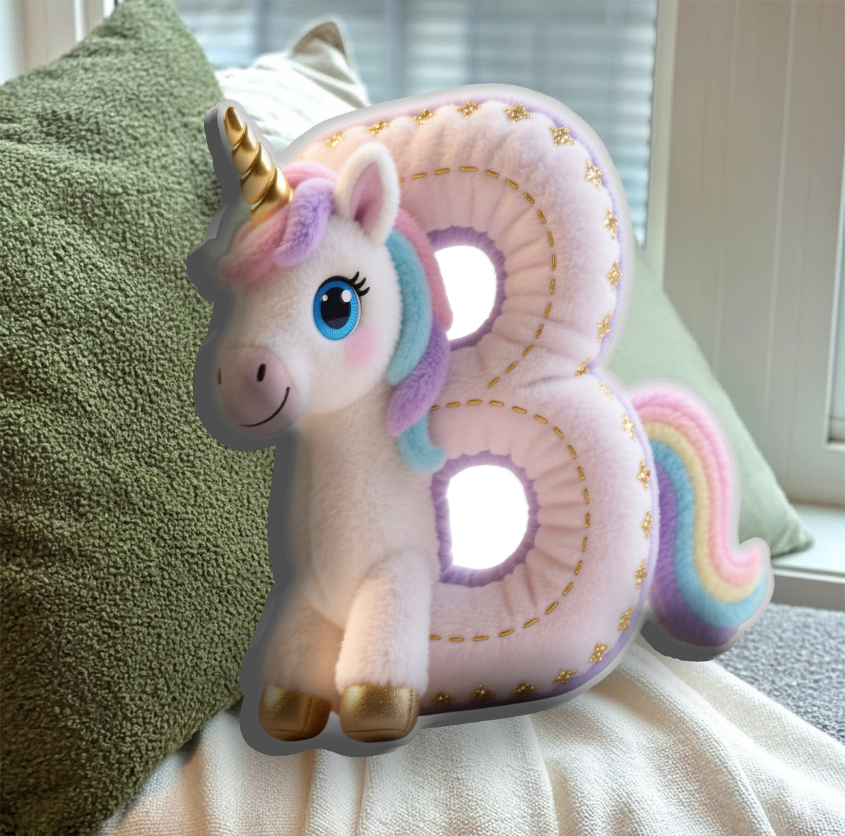 Das perfekte Geschenk für Kinder – personalisiertes Kissen in Kinderform aus Kunstfell