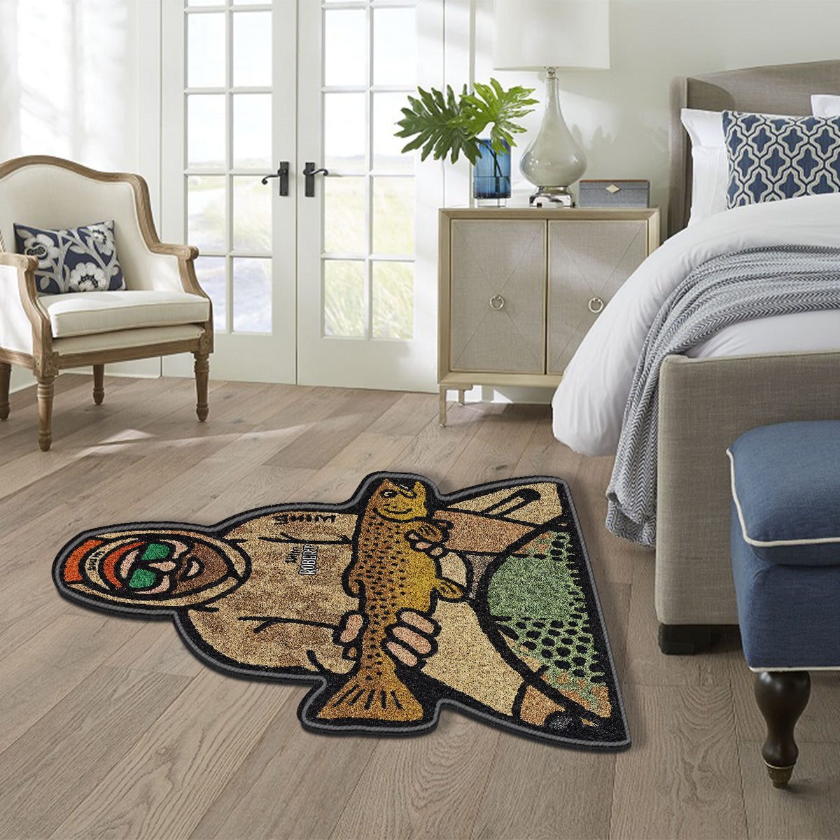 Angel-Fan – Personalisierter, rutschfester, getufteter Teppich