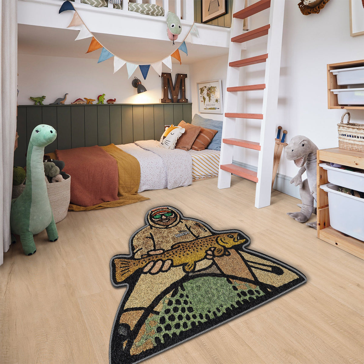 Angel-Fan – Personalisierter, rutschfester, getufteter Teppich