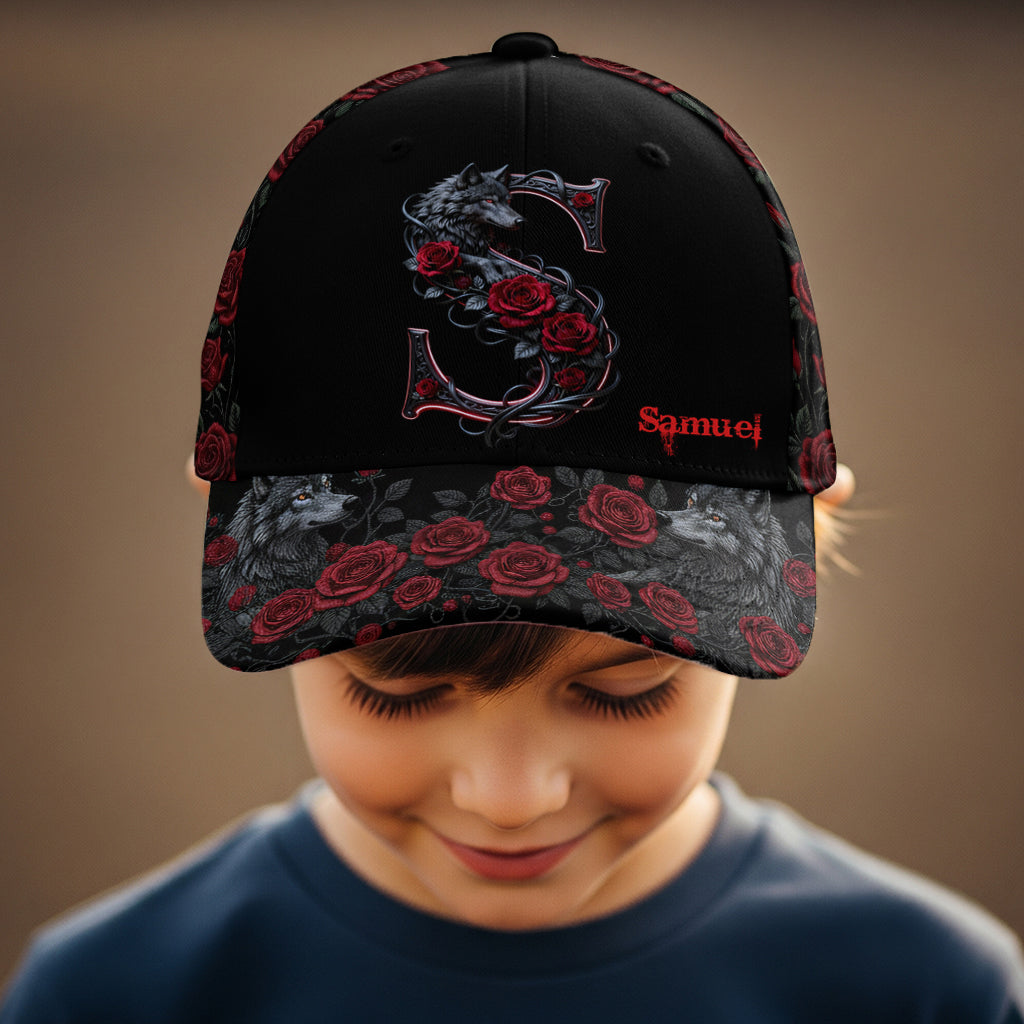 Wolf & Roses - Personalized Wolf Classic Cap
