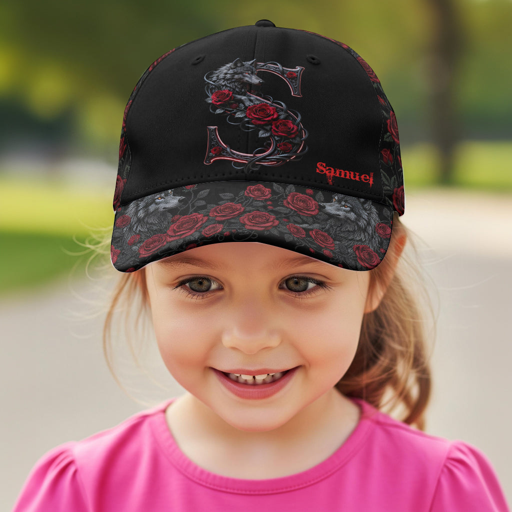 Wolf & Roses - Personalized Wolf Classic Cap