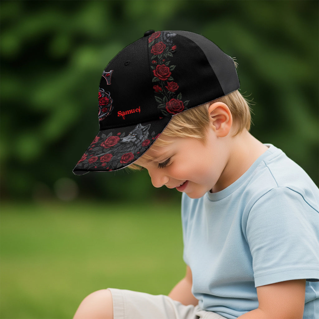 Wolf & Roses - Personalized Wolf Classic Cap