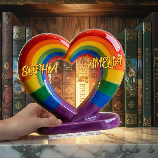 Liebe ist Liebe - Personalisierter LGBT Unterstützungs-Kerzenhalter