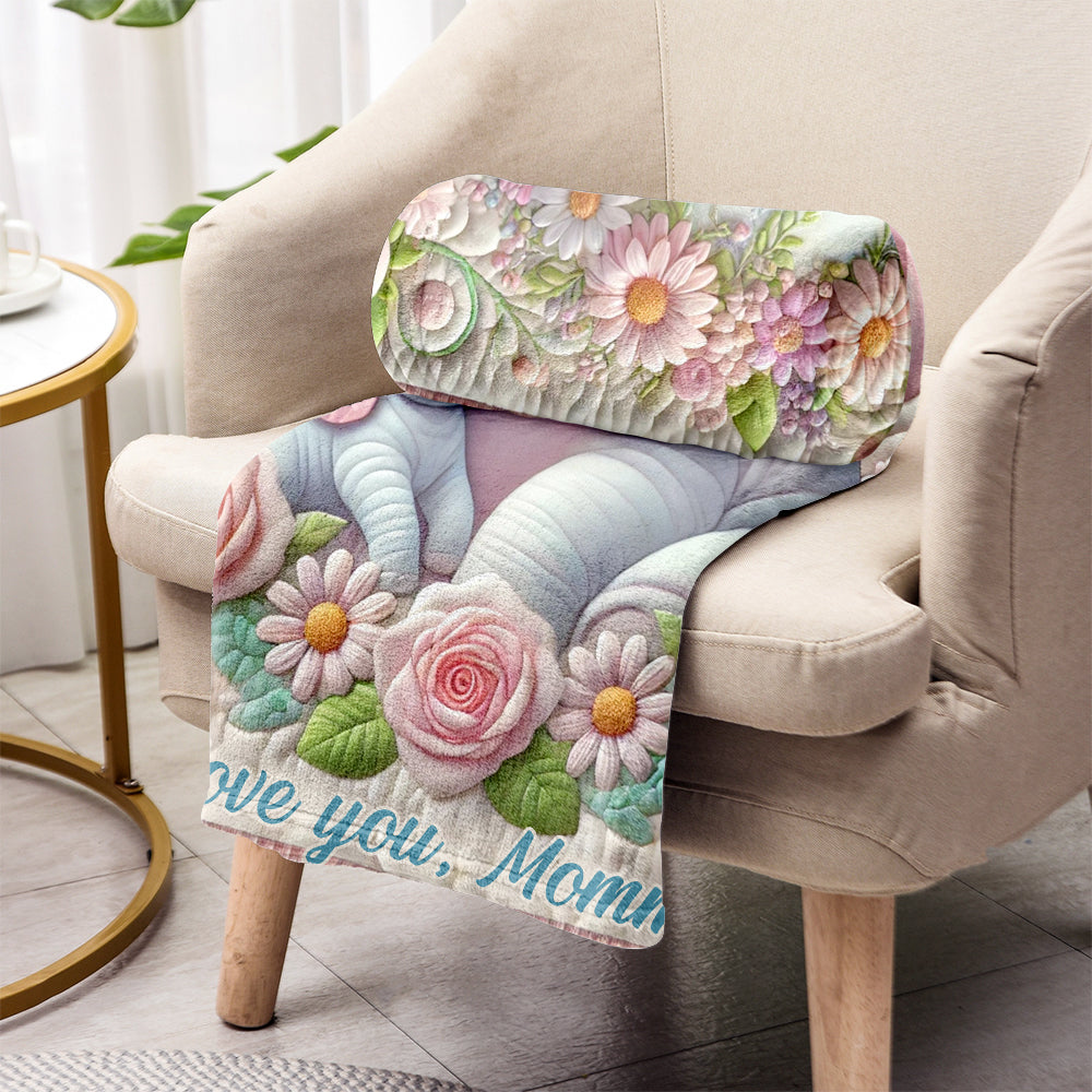 I Love You - Personalized Mother Blanket