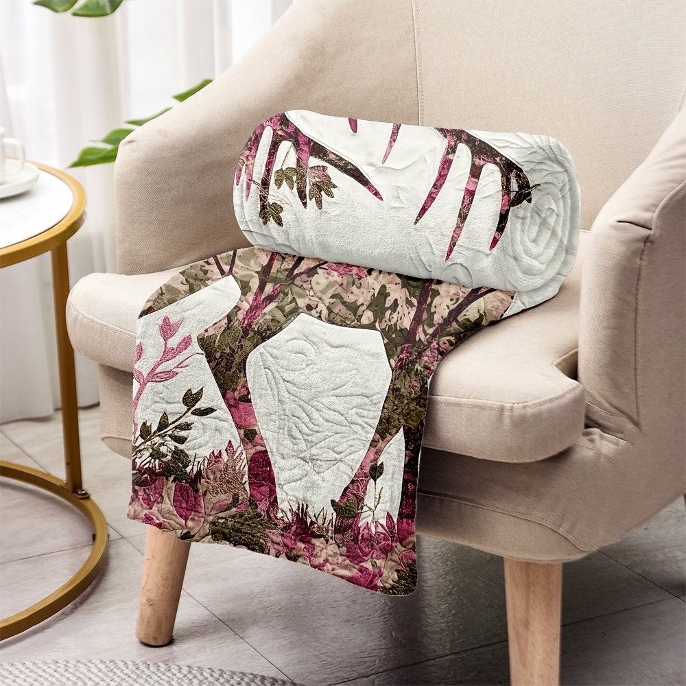 Rosa Waldhirsch - Wilde Schönheit, Landmädchen - Personalisierte Jagddecke