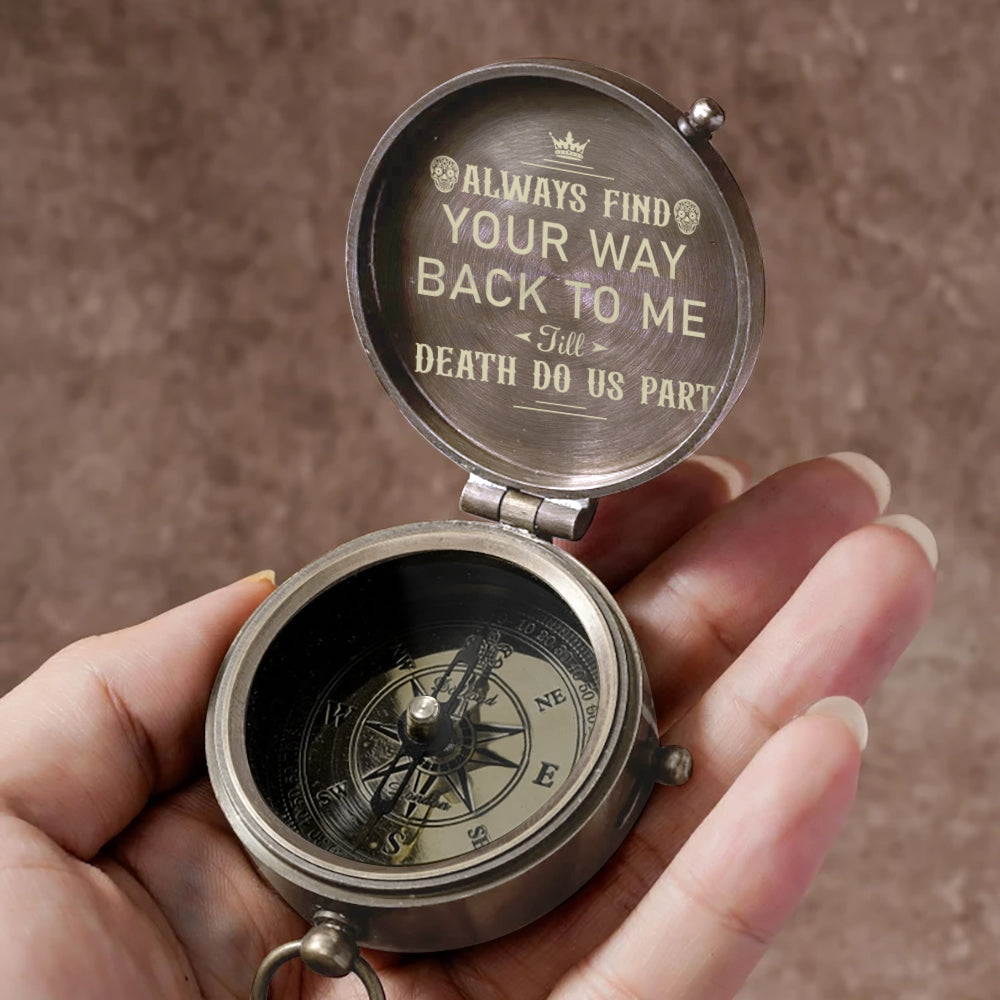 Find Your Way Back To Me - Personalized Couple Compass