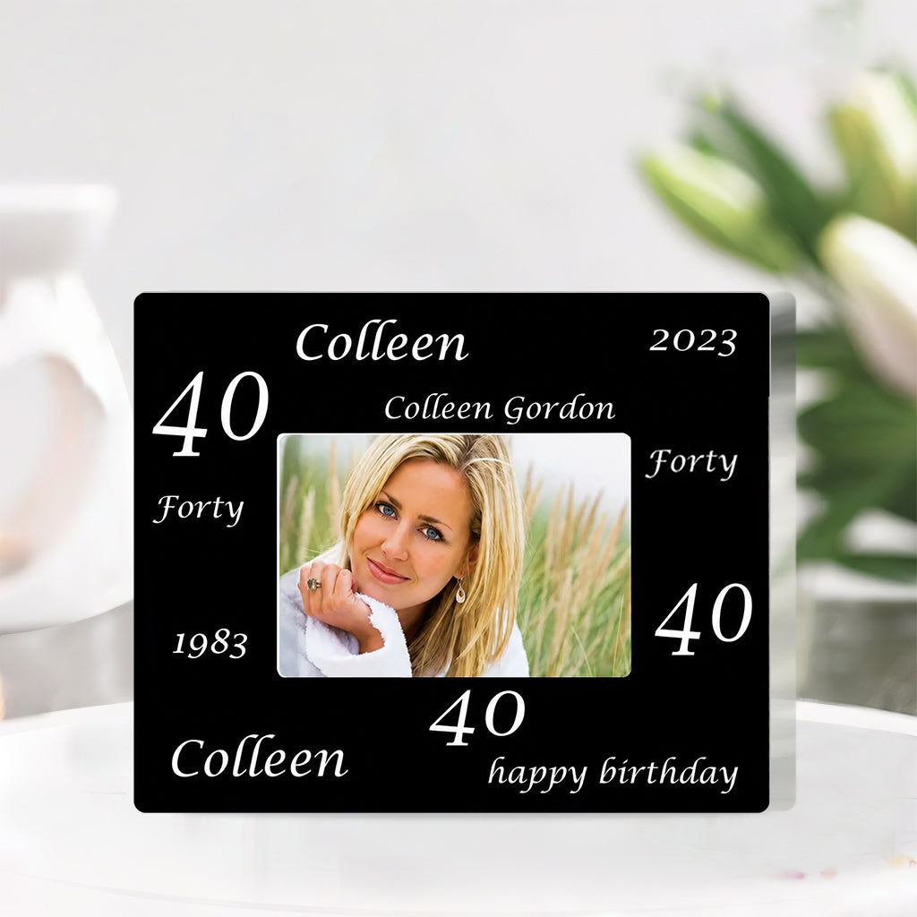 Happy Birthday - Personalized Birthday Custom Shaped Acrylic Plaque