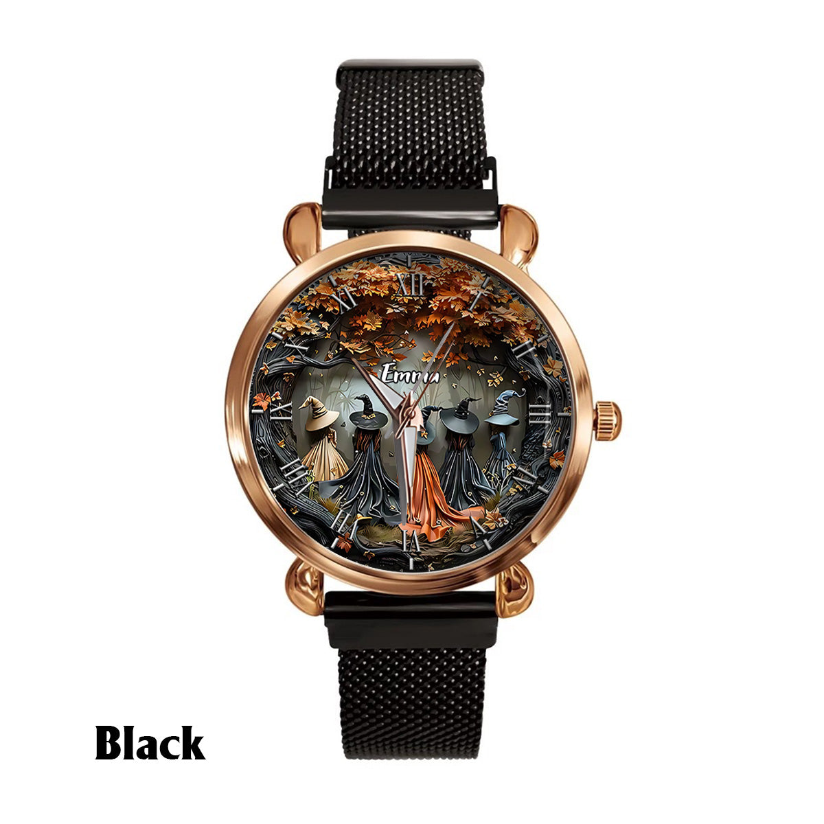 Magische Hexe – Personalisierte Hexen-Damenuhr 