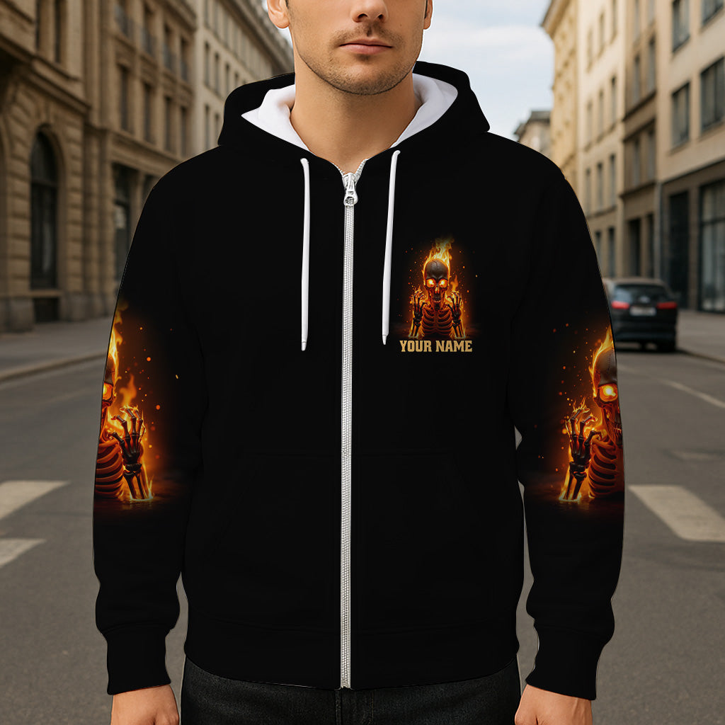 My Give A F Is Broken - Personalized Skull All Over Shirt