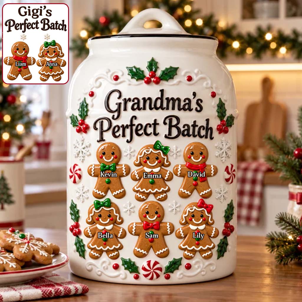 Grandma's Perfect Batch - Personalized Grandma Cookie Jar