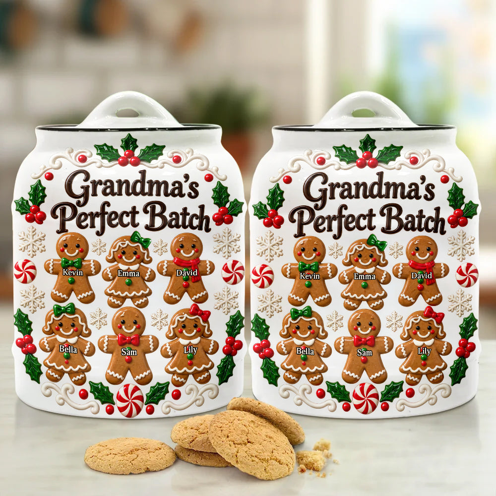 Grandma's Perfect Batch - Personalized Grandma Cookie Jar