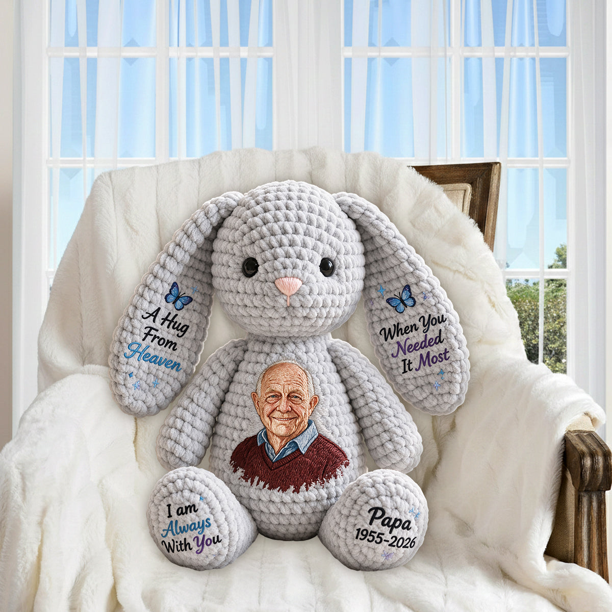 Memorial Sympathy Gifts For Loss Of Loved One - Personalized Memorial Premium Faux Fur Pillow