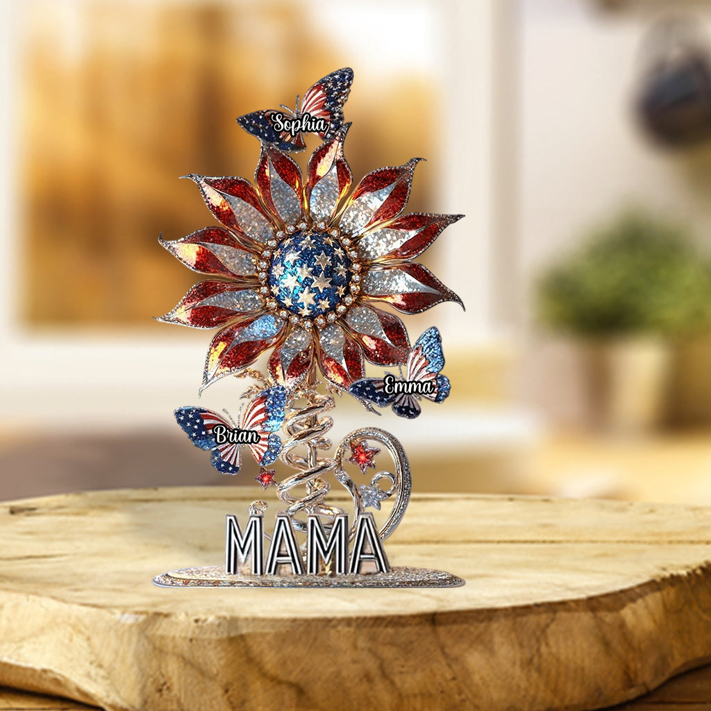 Beste Mama aller Zeiten – Personalisierte Acrylplakette in individueller Form für die Mutter