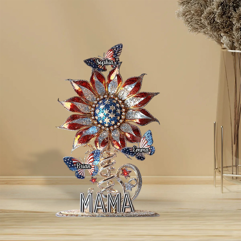 Beste Mama aller Zeiten – Personalisierte Acrylplakette in individueller Form für die Mutter