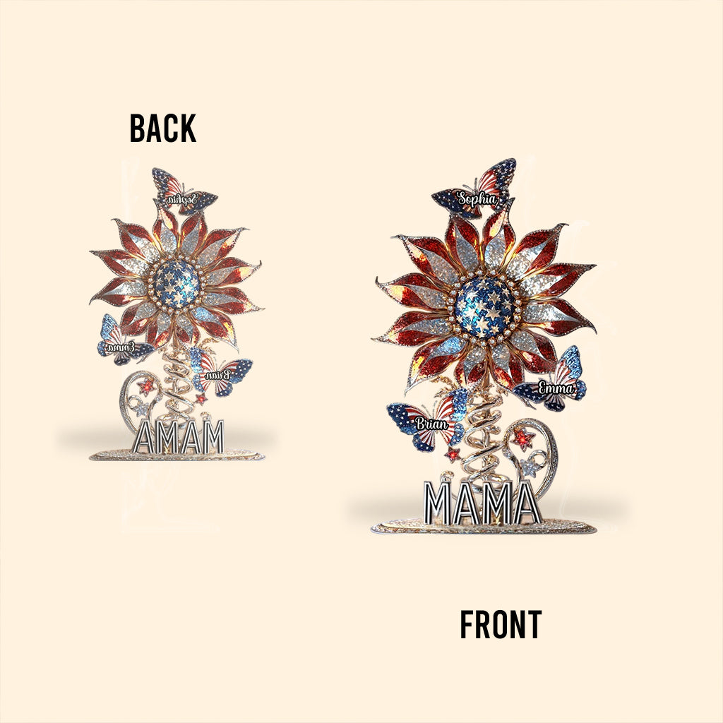 Beste Mama aller Zeiten – Personalisierte Acrylplakette in individueller Form für die Mutter