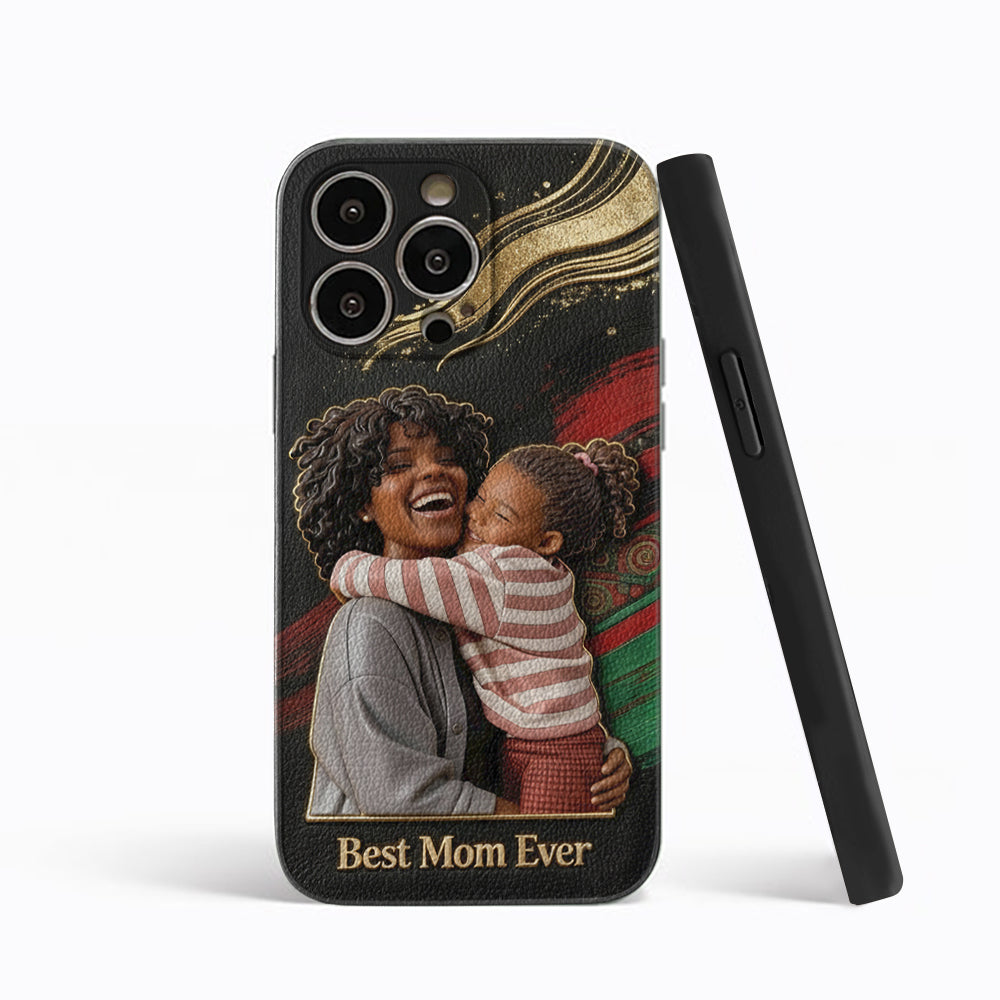Black Pride, Black History Month - Personalized African American Leather Phone Case